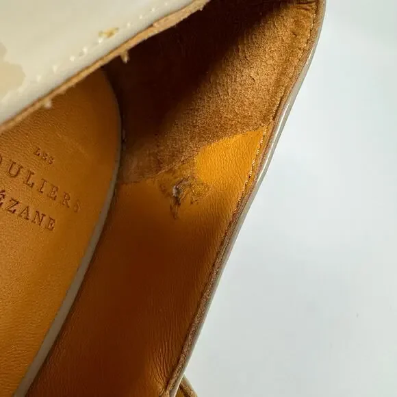 Sezane Beige Patent Leather Heels - Picture 9 of 12